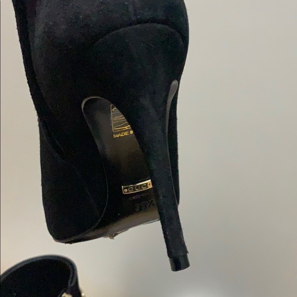 Gucci Black Rooney Horsebit Ankle Suede Boots - Picture 5 of 8